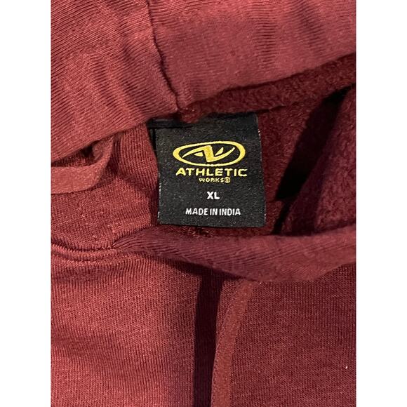 Athletic Works Burgundy Pullover Hoodie Mens XL - Picture 3 of 3